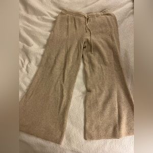 Cozy oversized flare sweater pants